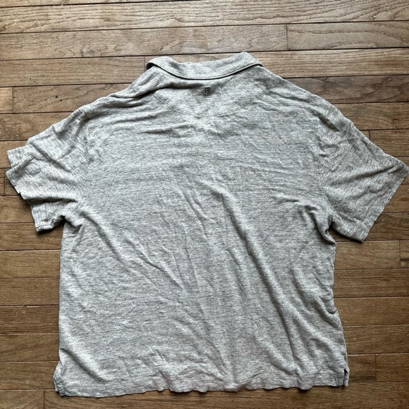 Banana Republic Linen Short Sleeve Resort Shirt Mens Size XL Beige Casual - Picture 6 of 7